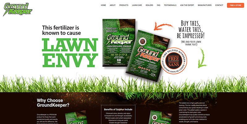 Numa Technologies Corporation - GroundKeeper website screenshot